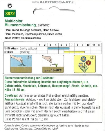 Blumenmischung Multicolor (Einjährige Blumen)
