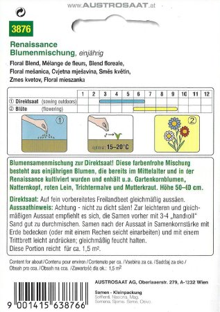 Blumenmischung Renaissance (Einjährige Blumen)