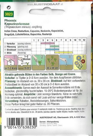 Kapuzinerkresse Phoenix (Tropaeolum minus)