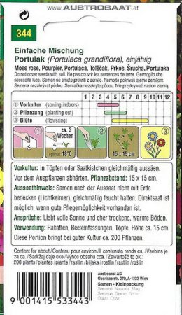 Portulakröschen Einfache Mischung (Portulaca grandiflora)