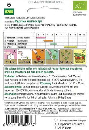 Paprika Austrocapi - Bio