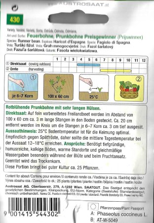 Feuerbohne Preisgewinner (Prijswinner)
