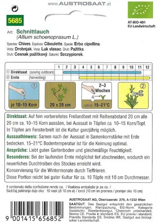 Schnittlauch (Allium schoenoprasum) - Bio