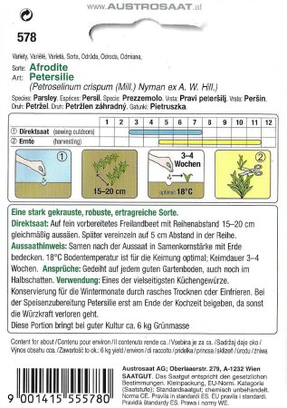 Petersilie Afrodite (Petroselinum crispum)