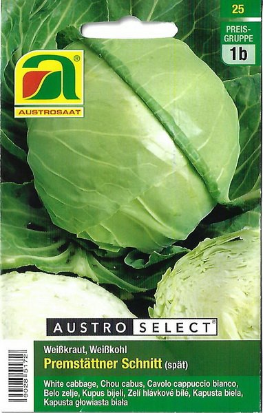 Weißkraut, Weißkohl Premstättner Schnitt (spät)