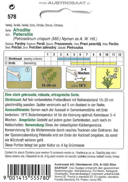 Petersilie Afrodite (Petroselinum crispum)